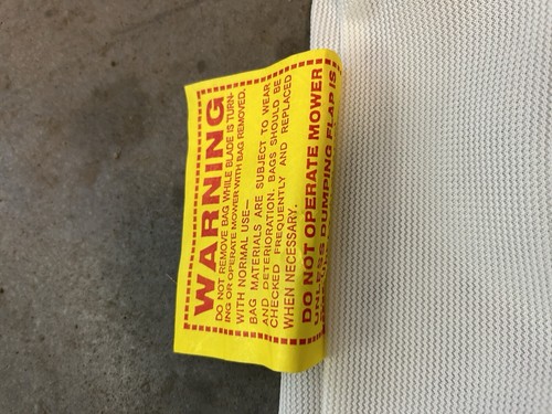 Stens Toro Side Discharge Vintage Zipper Grass Bag 365-049 NEW WM03D - Picture 7 of 11