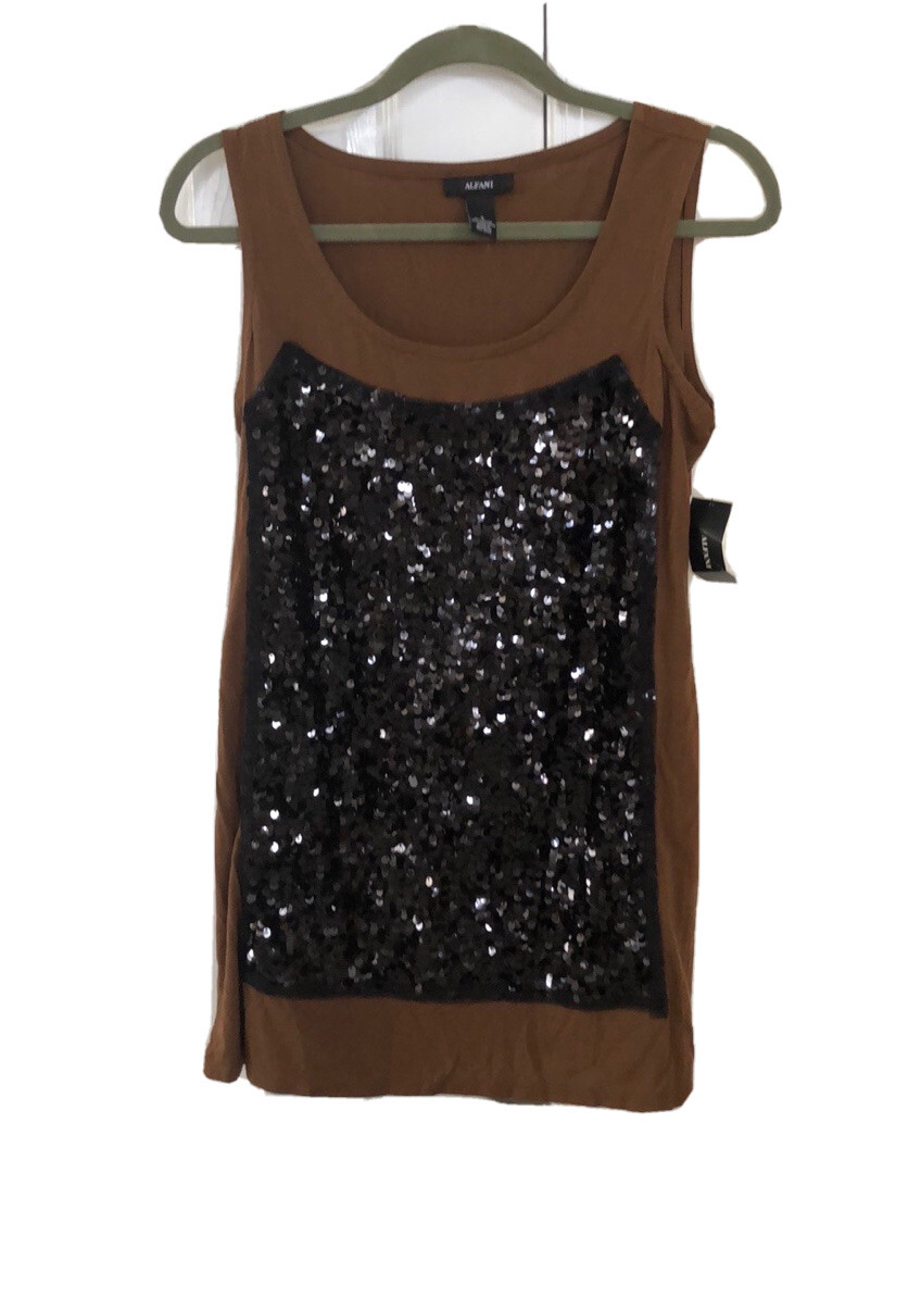 Alfani Sequined Tank Top-NWT | eBay