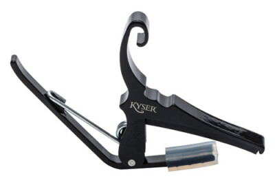 Kyser Quick Change Capo Kapodaster KG6B Westerngitarre, schwarz