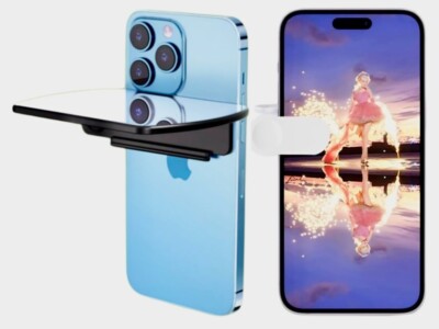 Sky Mirror Smartphone Reflection Clip Kit w/Case NEW