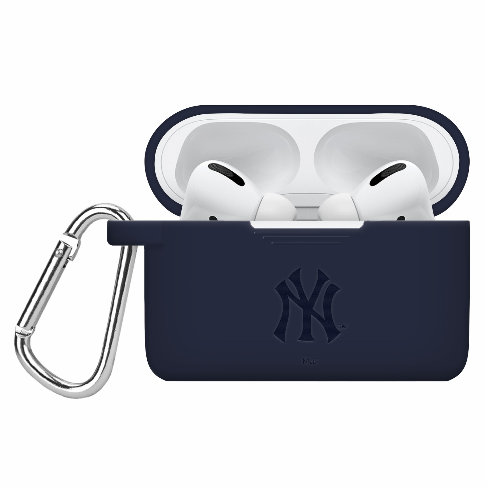 New York Yankees Engraved Silicone Apple AirPods Pro Case Cover-image