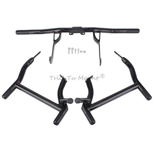 Front Rear Crash Bar For Harley Touring Road Glide Special FLTRXS 2014-2023 2024 - Picture 23 of 28