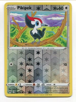 Pokemon TCG Vivid Voltage Reverse Holofoil Common Card #143 Pikipek