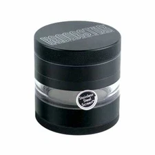 Kannastor 2.5" Black Jar Body Multi Chamber M4 Grinder SKJ-BLK-M4-25 in Box