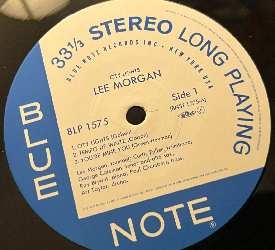 LEE MORGAN -City Lights ~BLUE NOTE 81575 STEREO {Reissue} w/Fuller