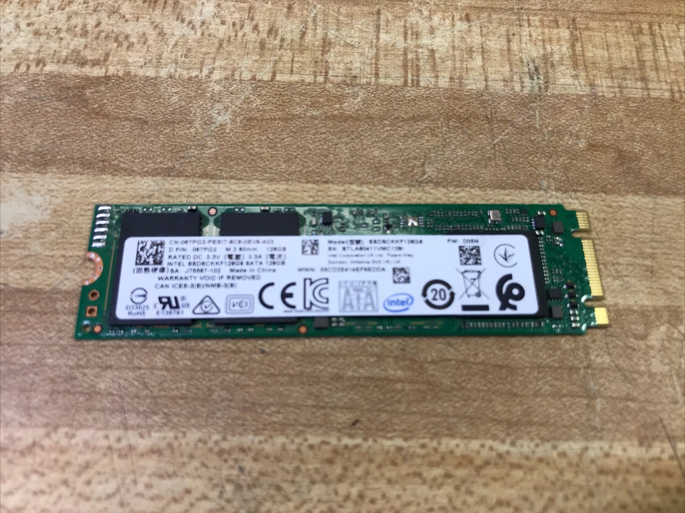 Intel 128GB Solid State Drive SSD M.2 2280 SSDSCKKF128GB - Image 2 of 3