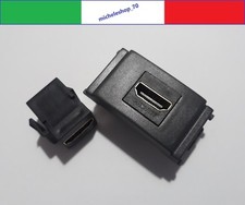 presa HDMI F/F compatibile per vimar idea nero antracite