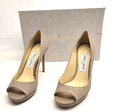 Jimmy Choo Nude Luna 100 Size 36 1/2
