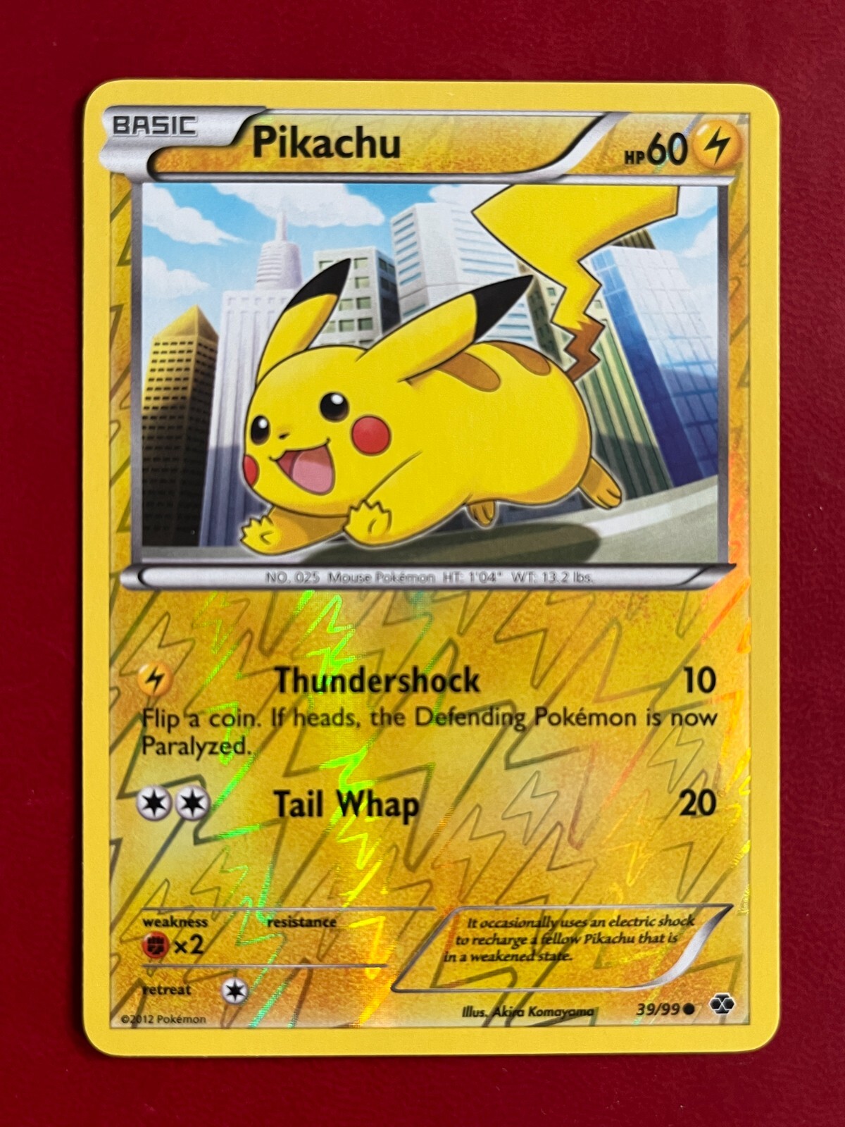 Pikachu Next Destinies Reverse Holo Pokemon Card 39/99 NM/LP
