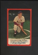 1953 Hunters Meats Enos Slaughter HOF Wieners Hunter's St Louis Cardinals 