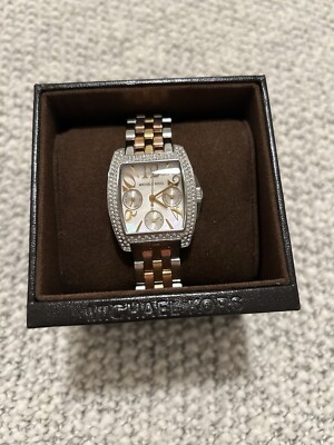 NEW MK5681 Michael Kors Emma Silver Tri-tone Women s Stainless Steel Watch