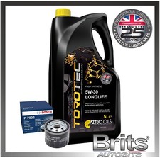 PER RENAULT SCENIC 1.5 DCI (MK3) BOSCH FILTRO OLIO E KIT MANUTENZIONE OLIO 5L 2009-12