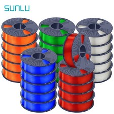 SUNLU 5×1KG PLA META PLA+ PETG ABS SILK Filament Neatly Wound für 3D-Drucker