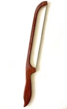 Bread Knife Bow Saw Slicer Serrated Handcrafted Wood Fiddle Kitchen Tool Serving