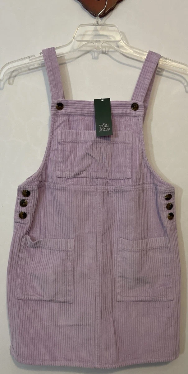 Knee Length Corduroy Regular Dresses Overall Dress for sale | eBay