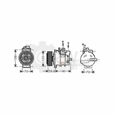 Kompressor Klimaanlage für Audi A8 3.0 A4