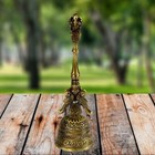 Brass Big Puja Hand Bell Ghanti 8 X 2'' inch Yellow Colour Home Decor
