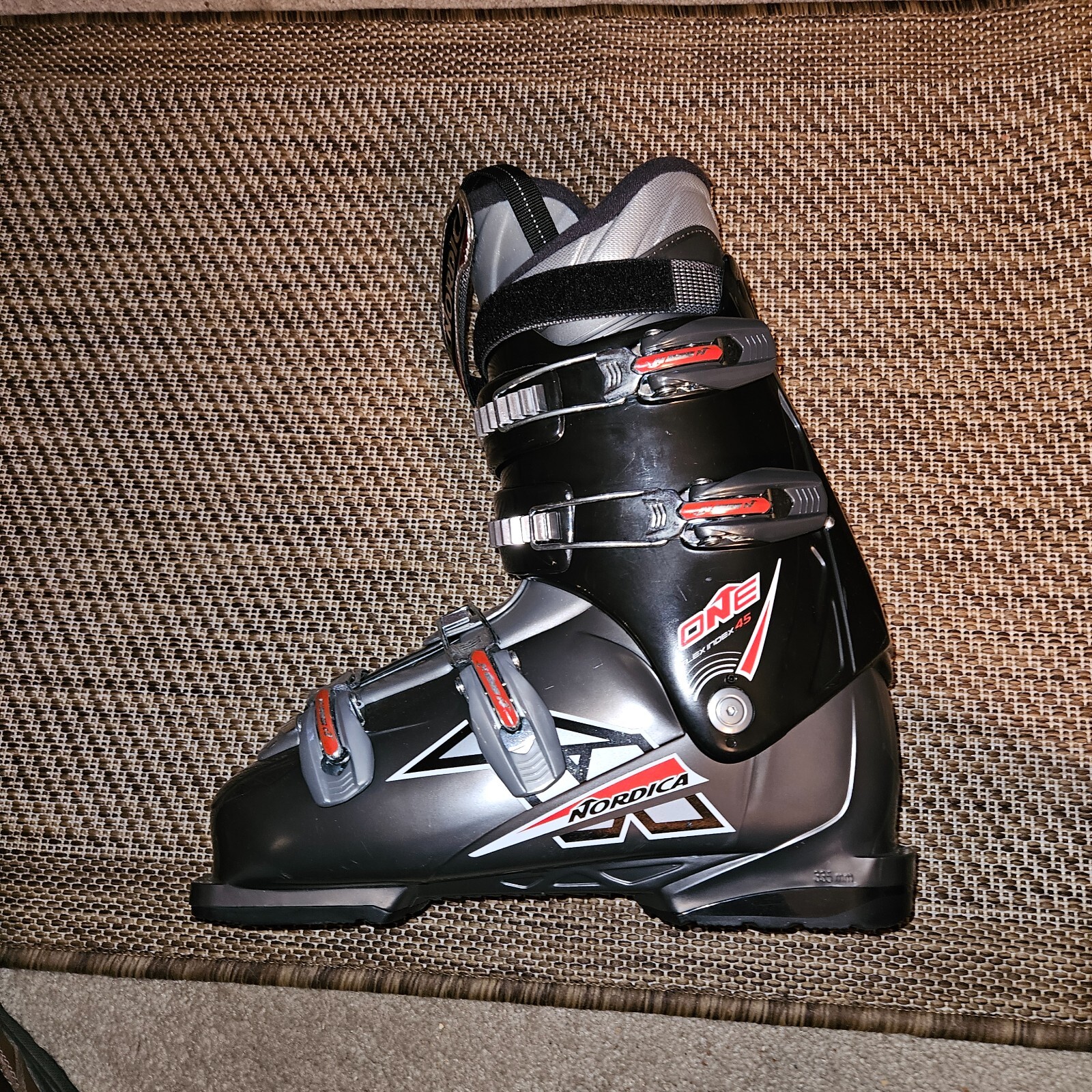 SALOMON Scarponi da sci Nordica One Flex Index 45 da uomo taglia USA 11 5 nero grigio 335 mm 290 295