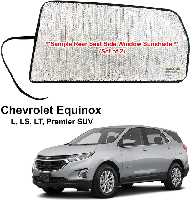Side Window Rear Seat Sunshades for 20182020 Chevrolet Equinox (2 pcs
