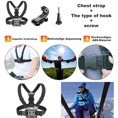 50 in 1 Action Kamera Zubehör Set Kompatibel mit GoPro Hero 12 11 10 9 7 6 5 4 - Bild 9 von 14