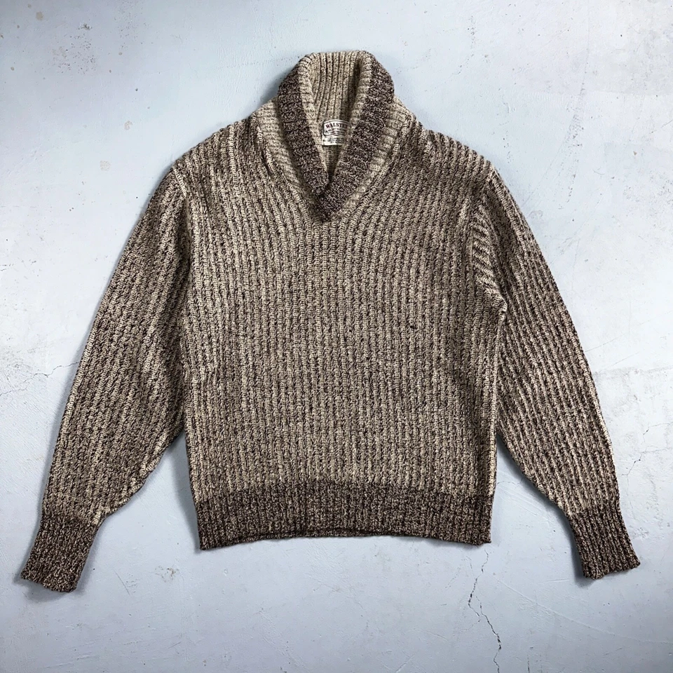 1950s Vintage Wool Pullover Sweater Shawl Novelty Walsted 44 Rockabilly 50s 60s - Image 2 of 4