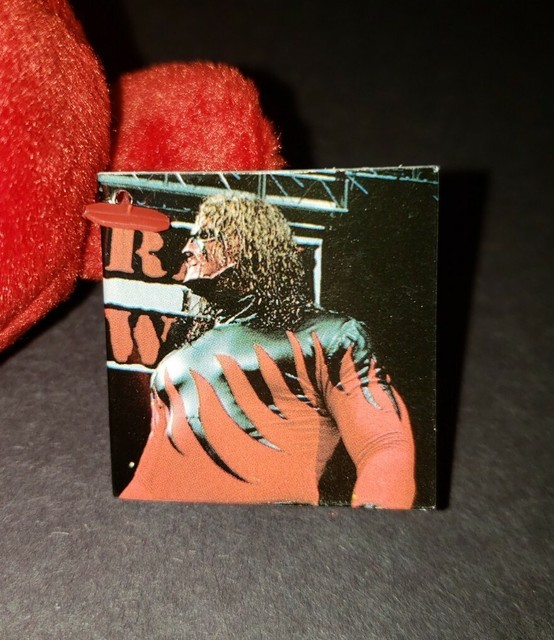 Vintage Kane WWF Attitude Bears Plush Beanie Bear Doll Figure WWE 1999