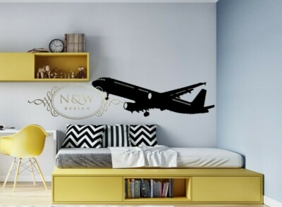 Boeing Flugzeug Luftfahrt Kinder Kinderzimmer Vinyl Aufkleber Aufkleber Auto Wandfenster