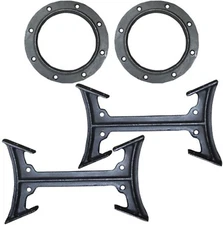 US Stove BKAD500 Barrel Camp Stove Adapter Kit, Small, Black