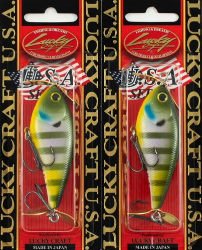 (LOT OF 2) LUCKY CRAFT KELLY J PROP BAIT 1/2OZ KJ-317 NATURAL BREAM AX9101