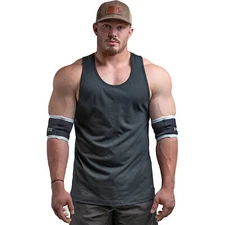 Sling Shot Raw Compression Elbow Sleeves by Mark Bell - Black