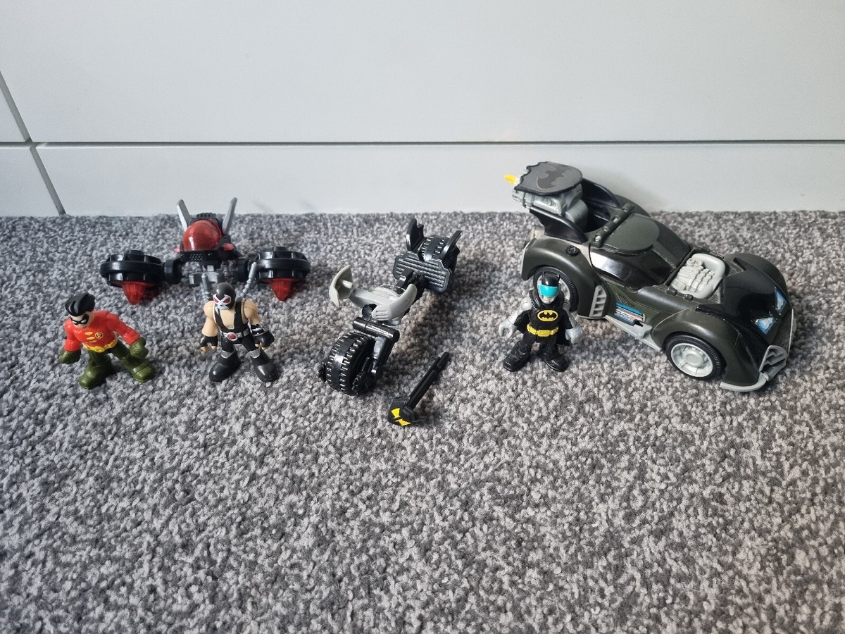 Imaginext Batmobile DC Super Friends Gift Set Batman Robin Bane