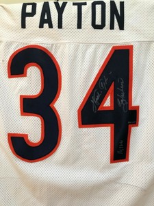 walter payton framed jersey