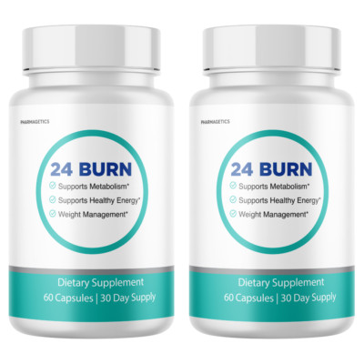 24 Burn Weight Loss for Burning Excess Fat & Boosting Energy - 2 Bottles