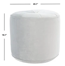 Safavieh HAWKEM CYLINDER OTTOMAN, Reduced Price 2172763788 OTT4502B