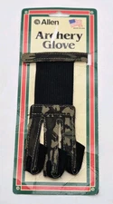 Allen 3-Finger Archery Glove Bowhunting Camo #6240 Size Small-Medium VTG NOS