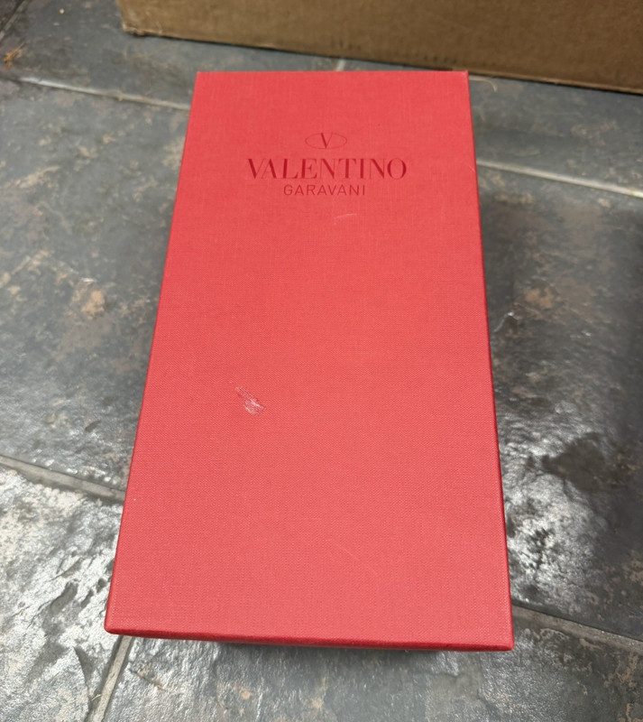 Valentino Garavani Red Paper Gift Boxes w/ Lids Dust Bags & Cards Set of 2