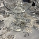 6 Bohemia Fine Crystal Wine/Water 6 1/2" Glasses- Czech Etched Queen's Lace-EUC — photo 3