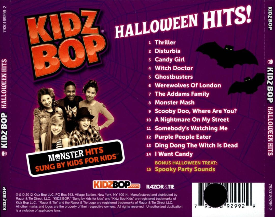 KIDZ BOP KIDS KIDZ BOP HALLOWEEN HITS! NEW CD 793018929929| eBay