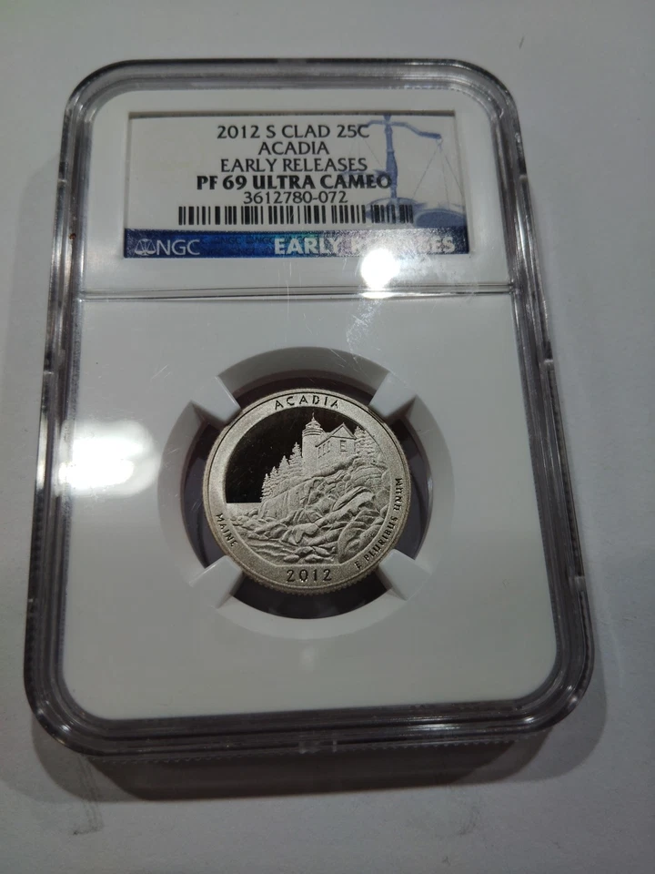 2012-S Acadia Clad Quarter NGC PF69 Ultra Cameo ***RARE ORIGINAL COIN*** - Image 2 of 4