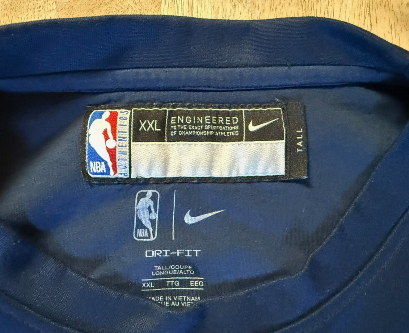 Nike NBA Authentics Minnesota Timberwolves Crew Neck Sweatshirt - Size XXLT thumbnail 5