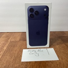 iPhone 17 Pro BOX ONLY , Deep Blue - Box Only