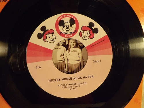 Walt Disney's Mickey Mouse Club Mickey Mouse Alma Mater record 45rpm NO SKIPS - Picture 7 of 7