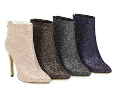 Rhinestone Women's Stilettos Heel Casual Pointy Toe Ankle Boots Elegant Shoes