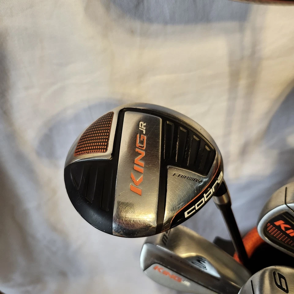 RH Cobra King Junior JR Golf Set 7 Club Driver 3W 5H 7-9-SW Topflite Putter  - Image 4 of 4