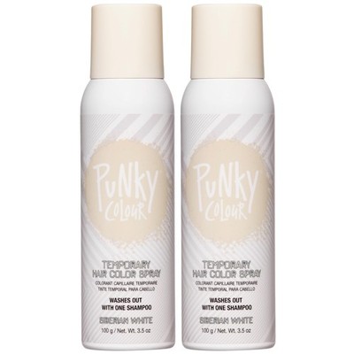Punky Temporary Hair Color Spray   Siberian White, Instant Vivid Temporary Ha...