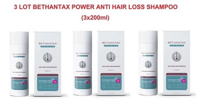 3 LOT Bethantax Power Anti Hair Loss Procapil Biotin Shampoo Boost Growth NEW