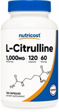 L Citrulline 500mg 120 Capsules Gluten Free Non GMO