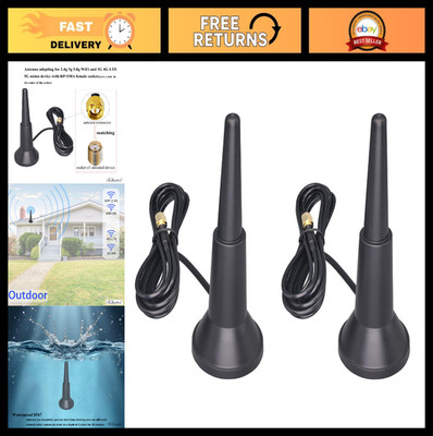 Waterproof 5G 4G LTE Mimo Magnetic Antenna 2-Pack for Router, RV, Camera, IoT