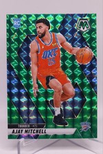 Ajay Mitchell 2024-25 Panini Mosaic #226 Green Mosaic Prizm Rookie (RC) Thunder