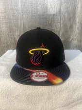 Miami Heat NBA New Era Hardwood Classic Hat Cosmic 9Fifty SnapBack.